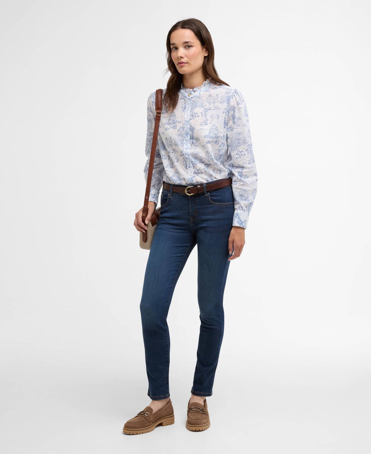 Barbour Wisteria Shirt - Ink Blue Print