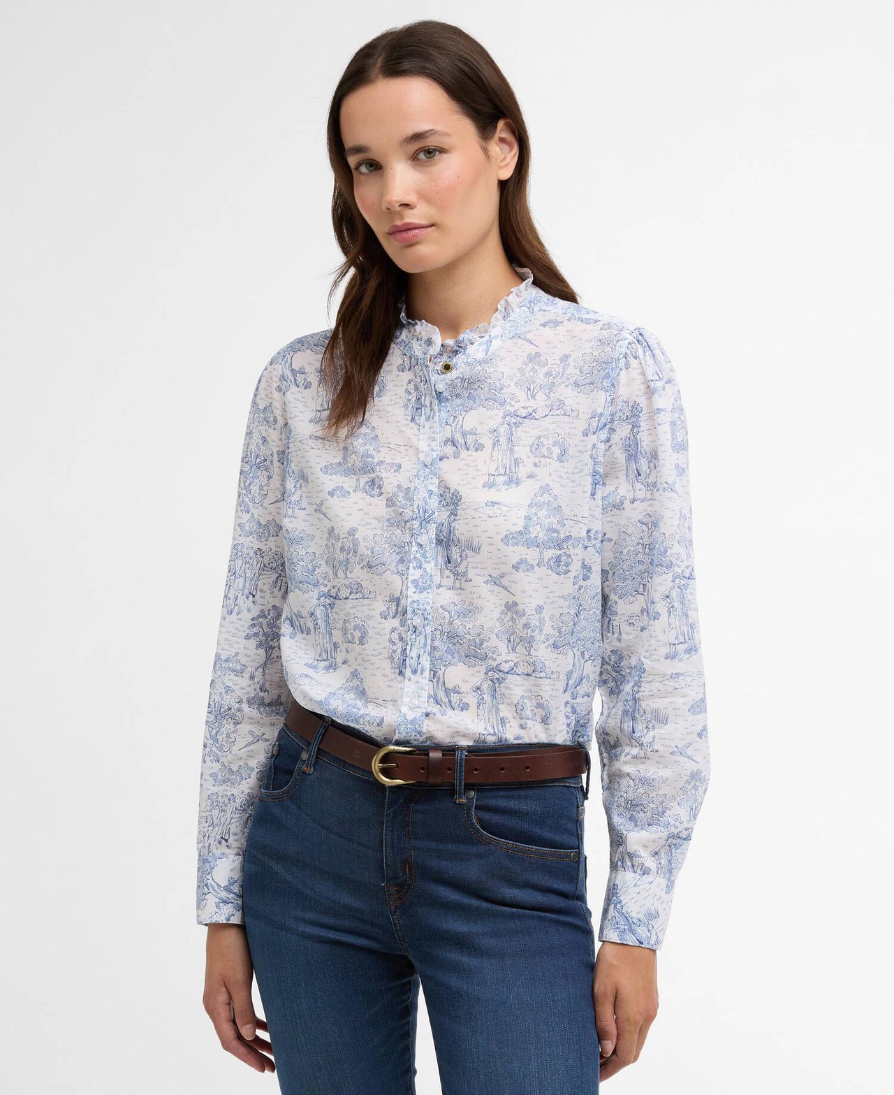 Barbour Wisteria Shirt - Ink Blue Print
