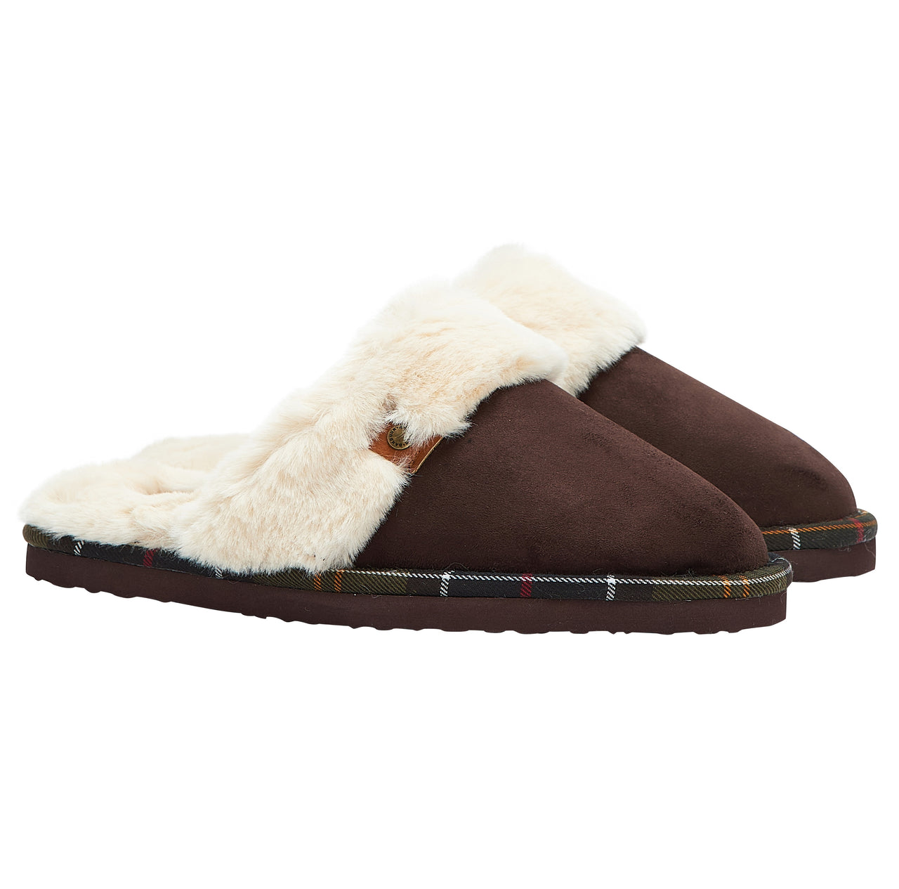 Barbour Claudia Mule Slippers - Brown