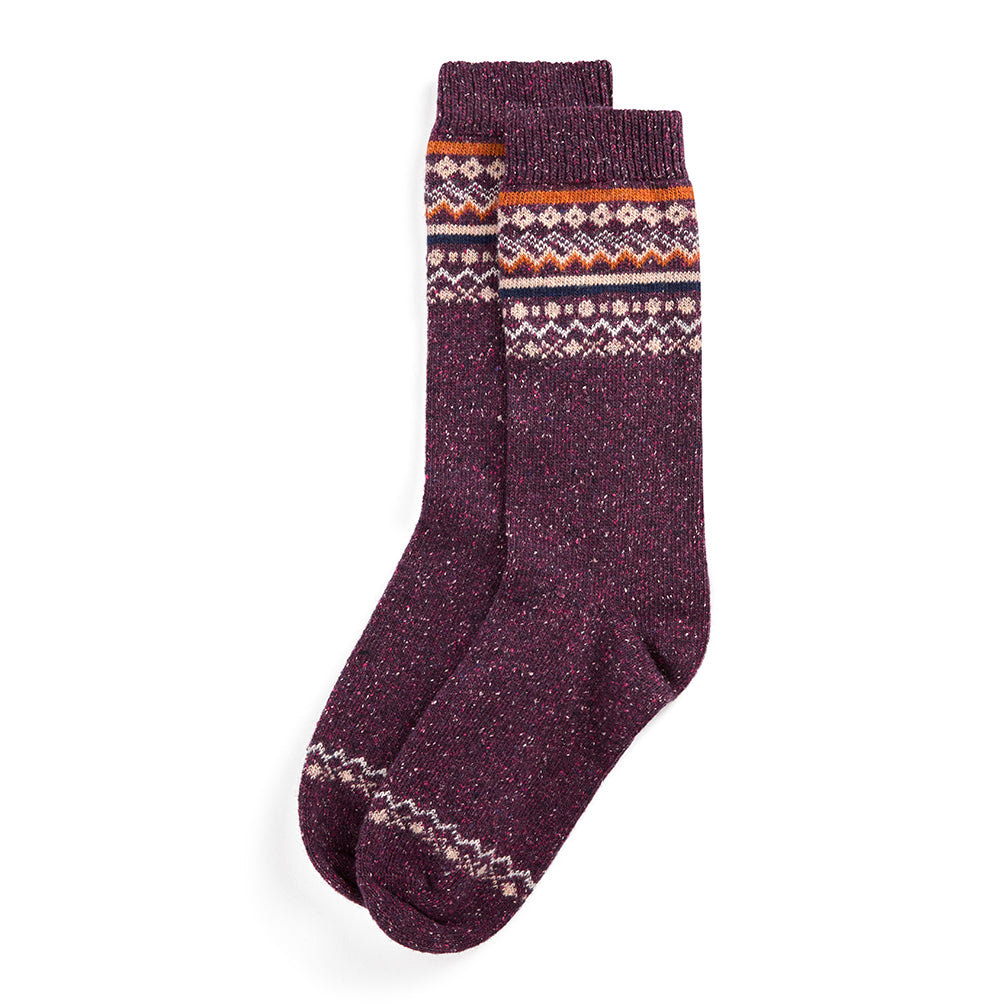 Barbour Anaise Fair Isle Socks - Fudge