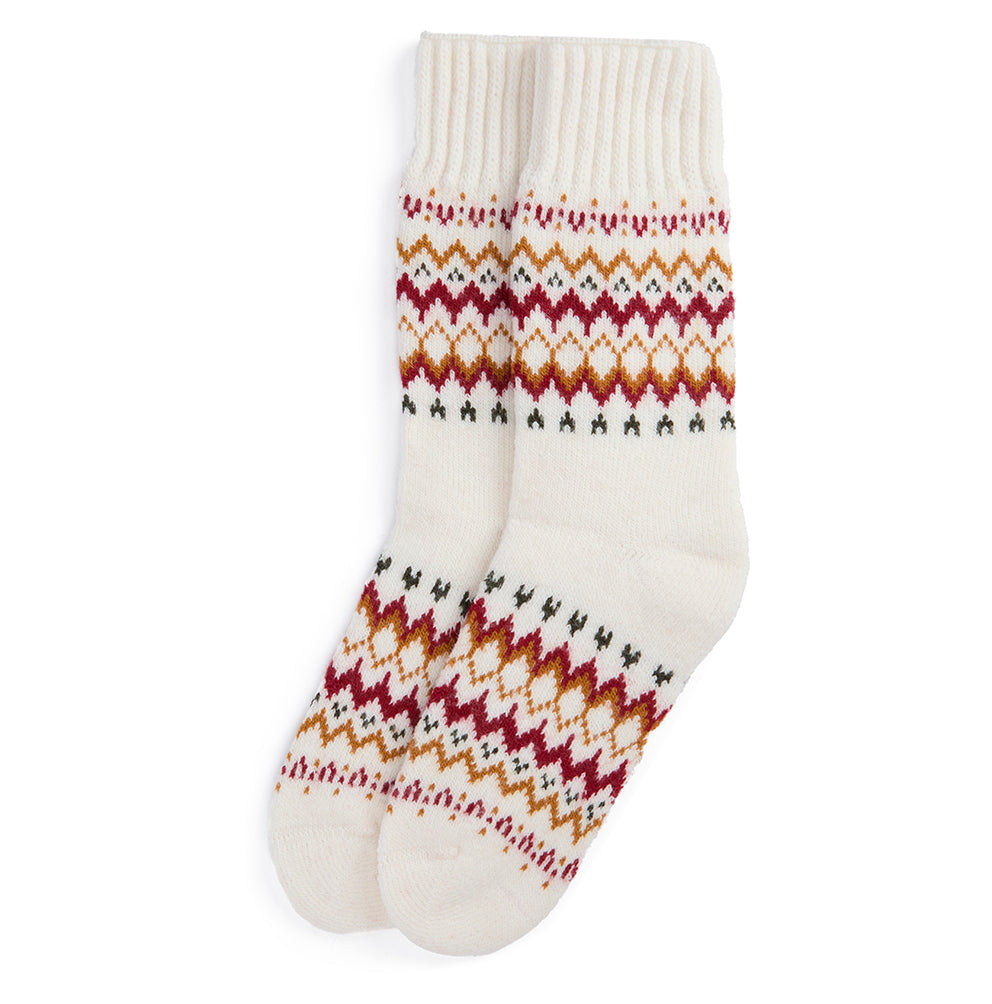 Barbour Kingsford Fair Isle Socks - Cloud