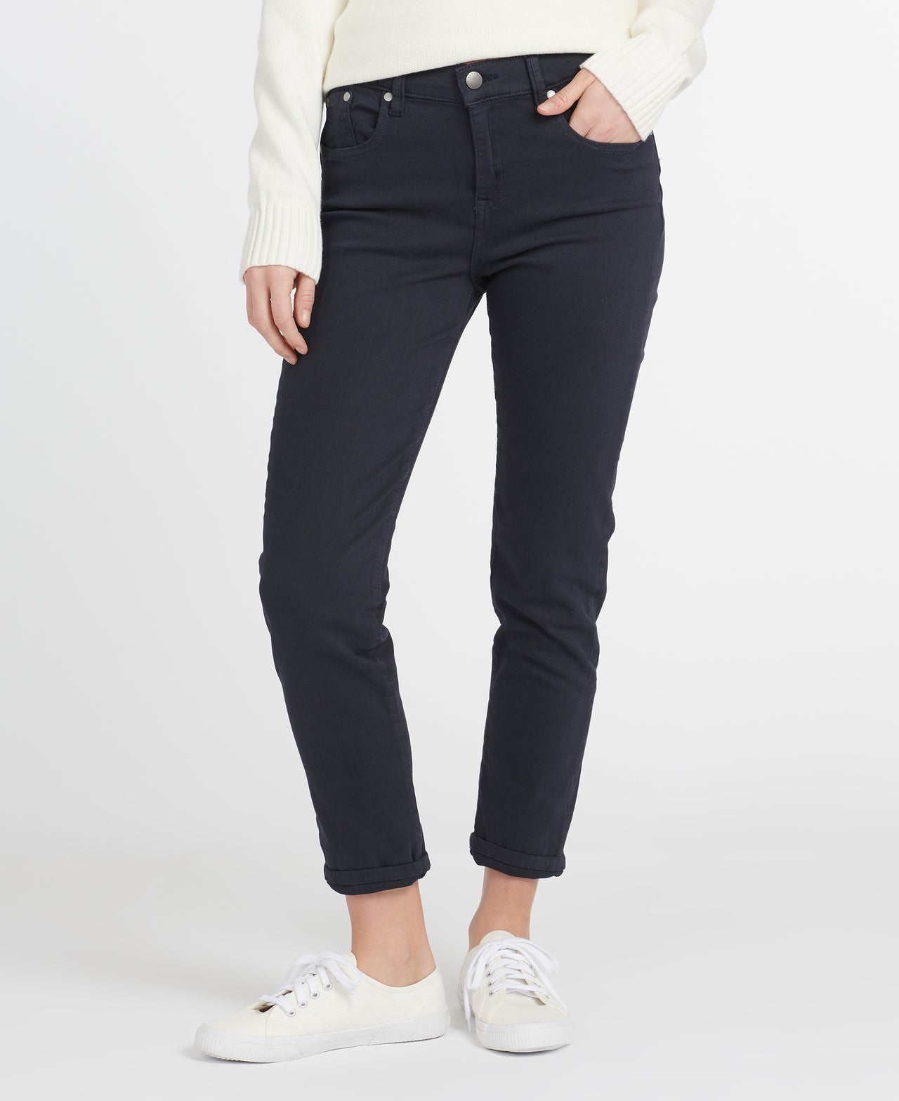 Barbour Essential Slim Trousers - Navy