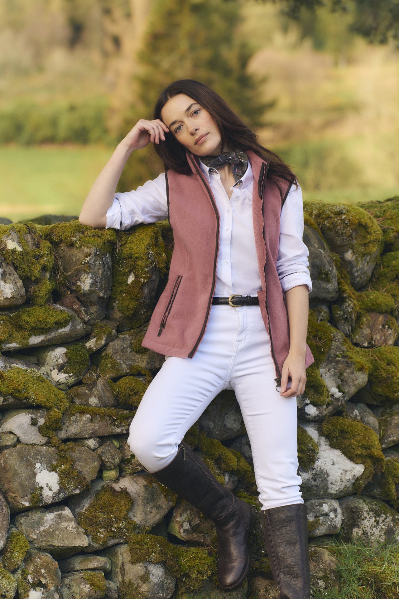 Barbour Essential Slim Trousers - White