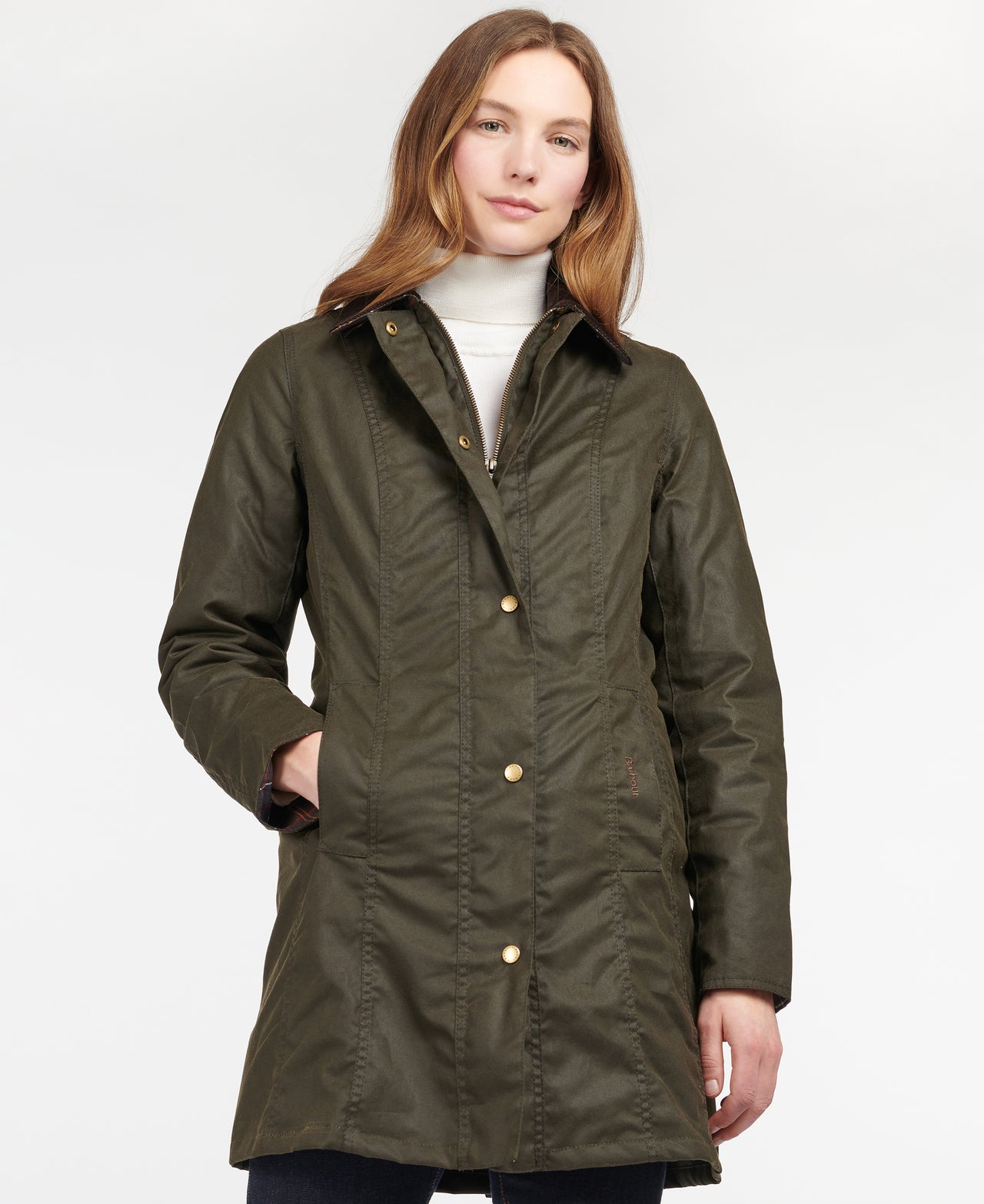 Barbour Belsay Wax Jacket - Olive