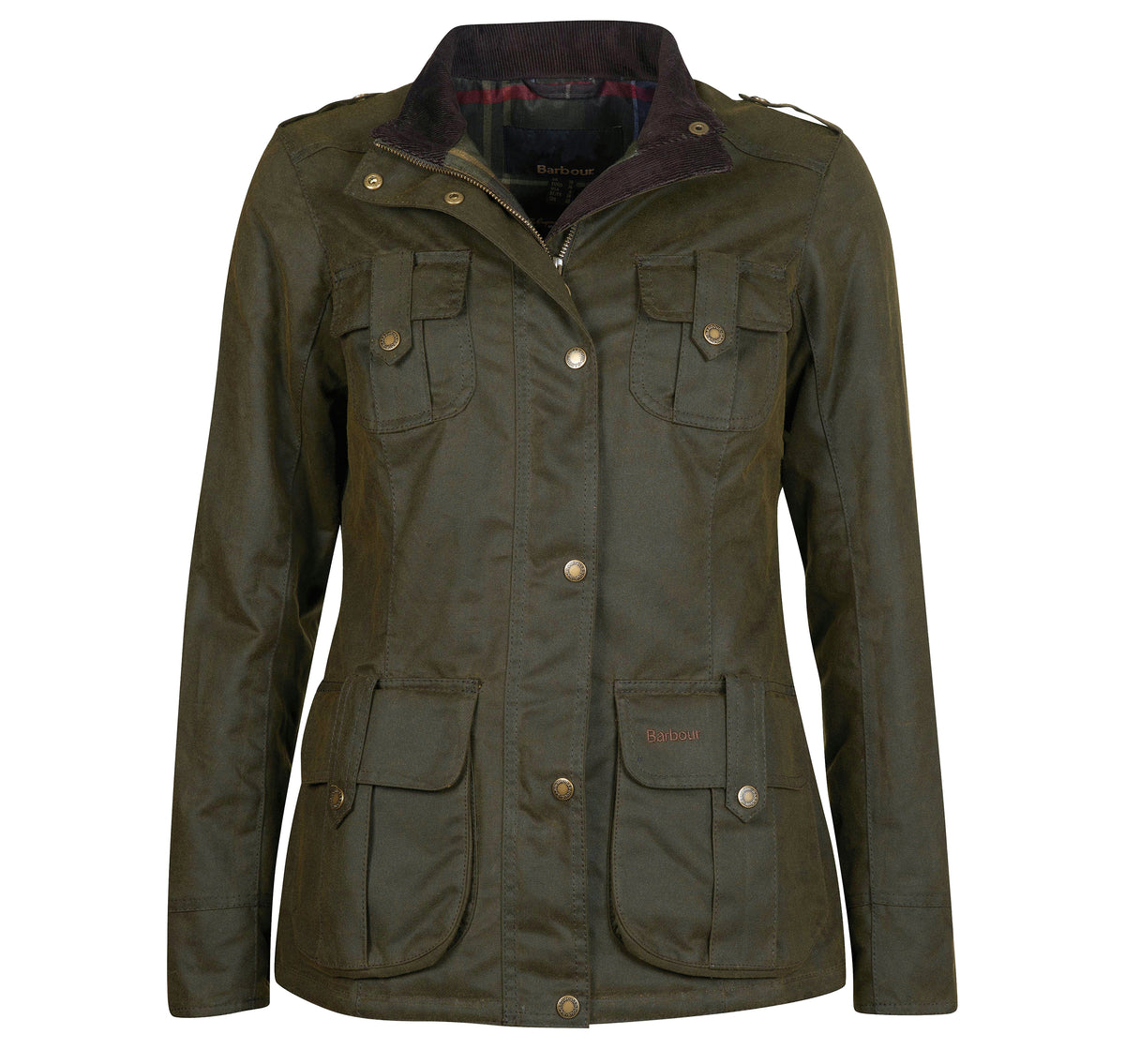 Barbour Winter Defence Wax Jacket - Olive/Classic