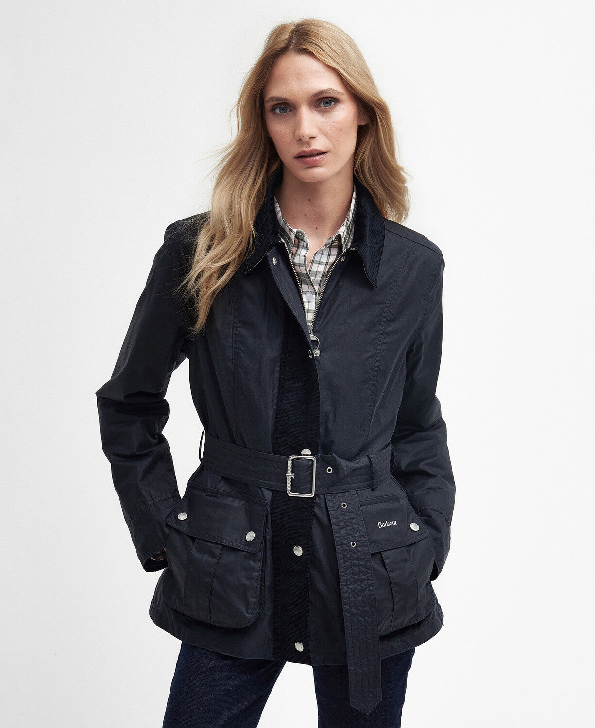 Barbour Lily Wax Royal Navy Jacket