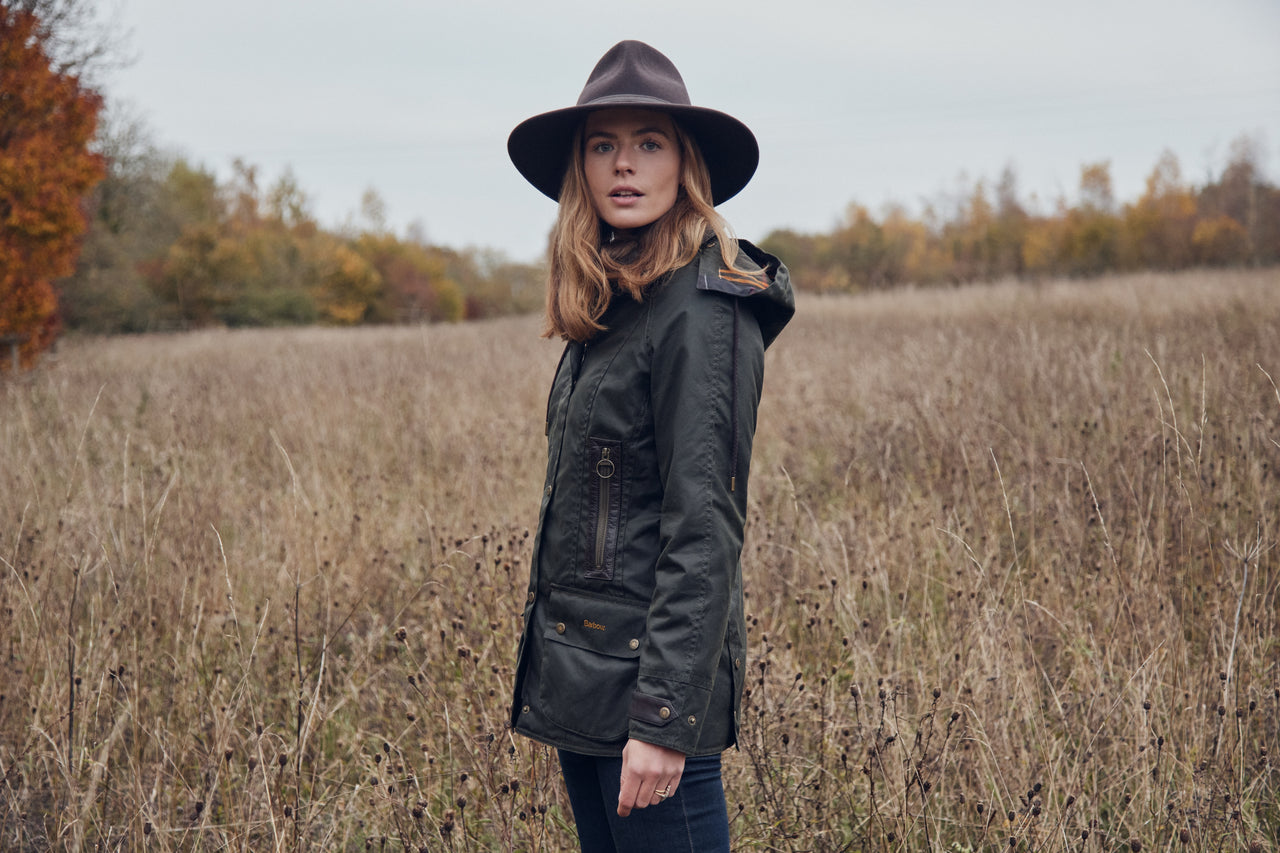 Barbour Ivy Wax Jacket - Fern