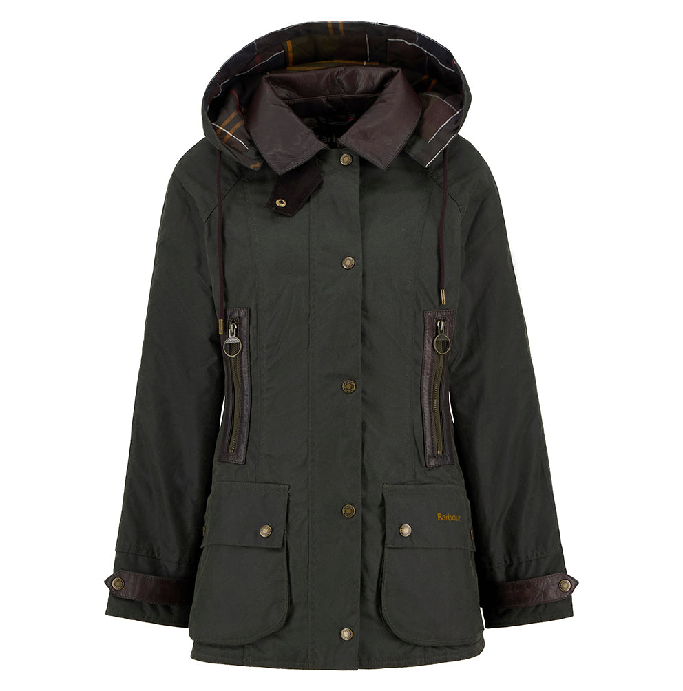 Barbour Ivy Wax Jacket - Fern