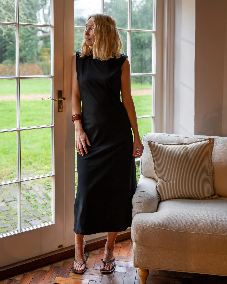 Chalk Pippa Dress - Black