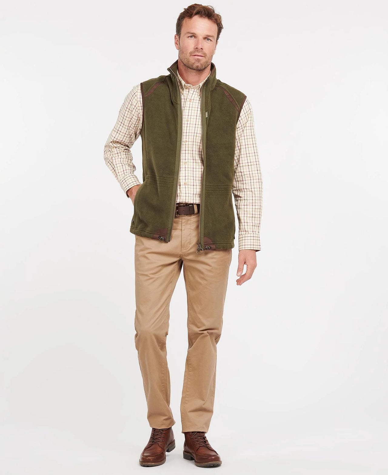 Barbour Langdale Fleece Gilet - Olive