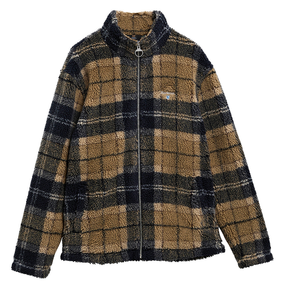 Barbour Tartan Fleece Zip Through Sweatshirt - Birchwood Dress Tartan