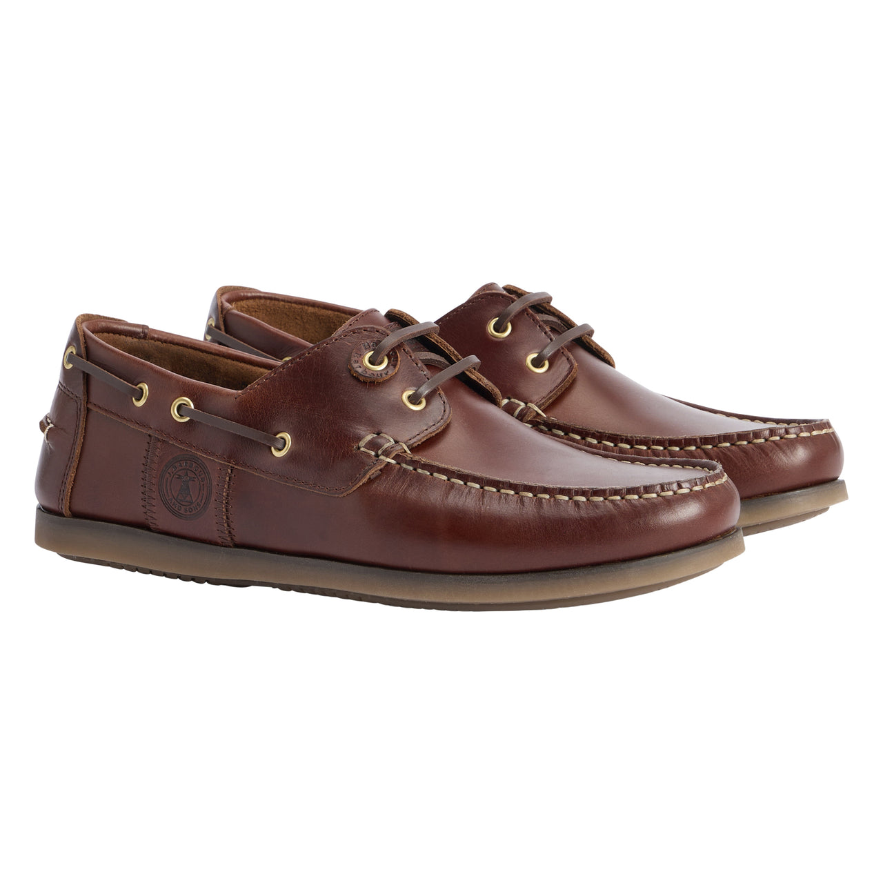 Barbour Wake Boat Shoes - Mahogany
