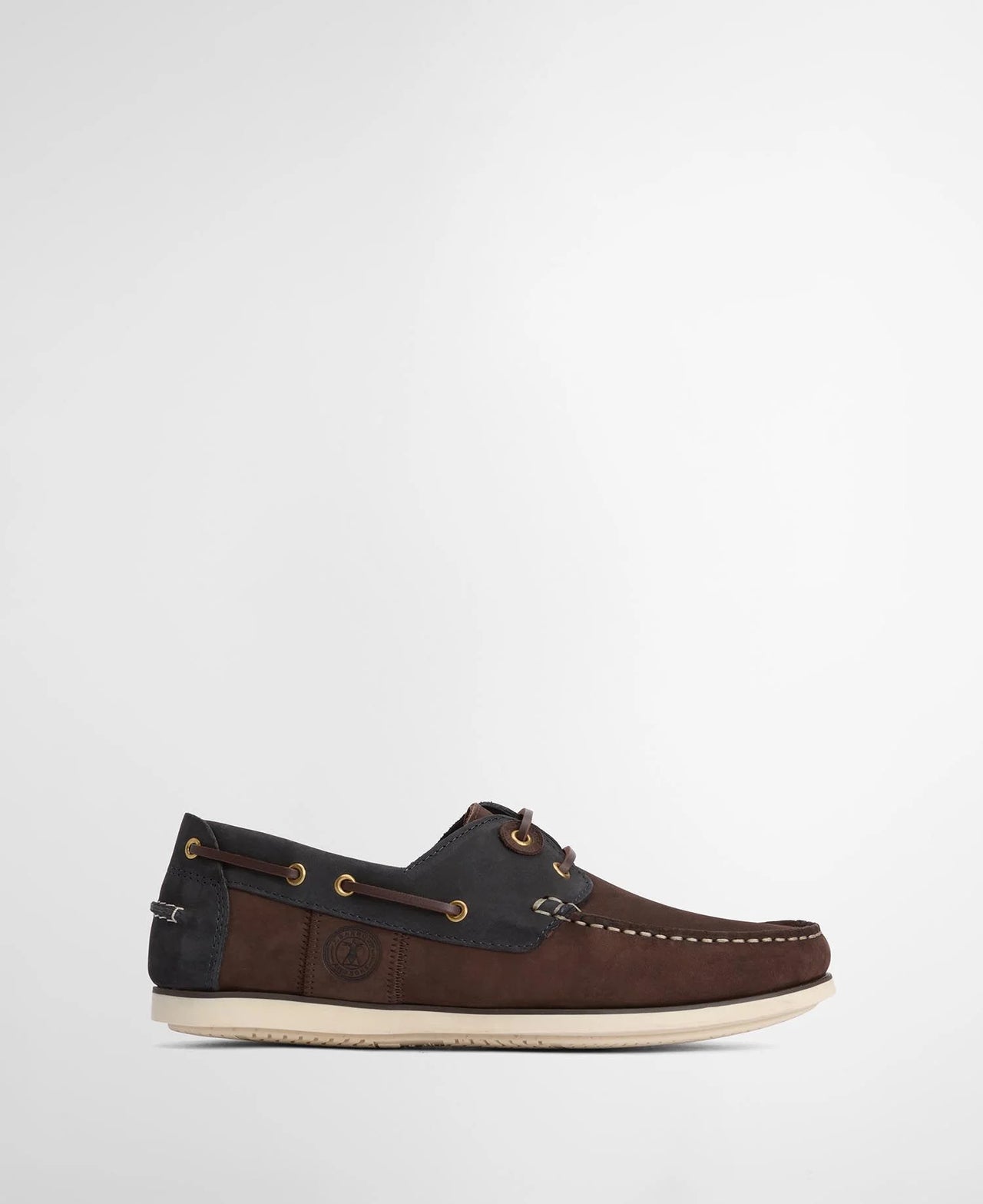 Barbour Wake Boat Shoes - Brown/Navy