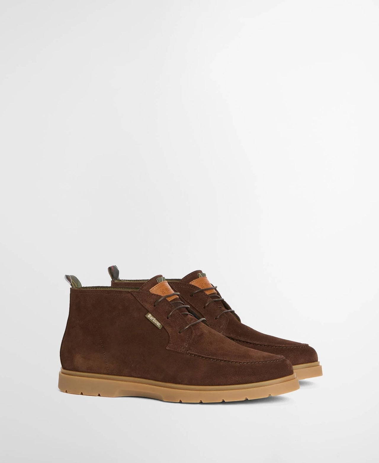 Barbour Tucker Chukka Shoes - Coffee Suede