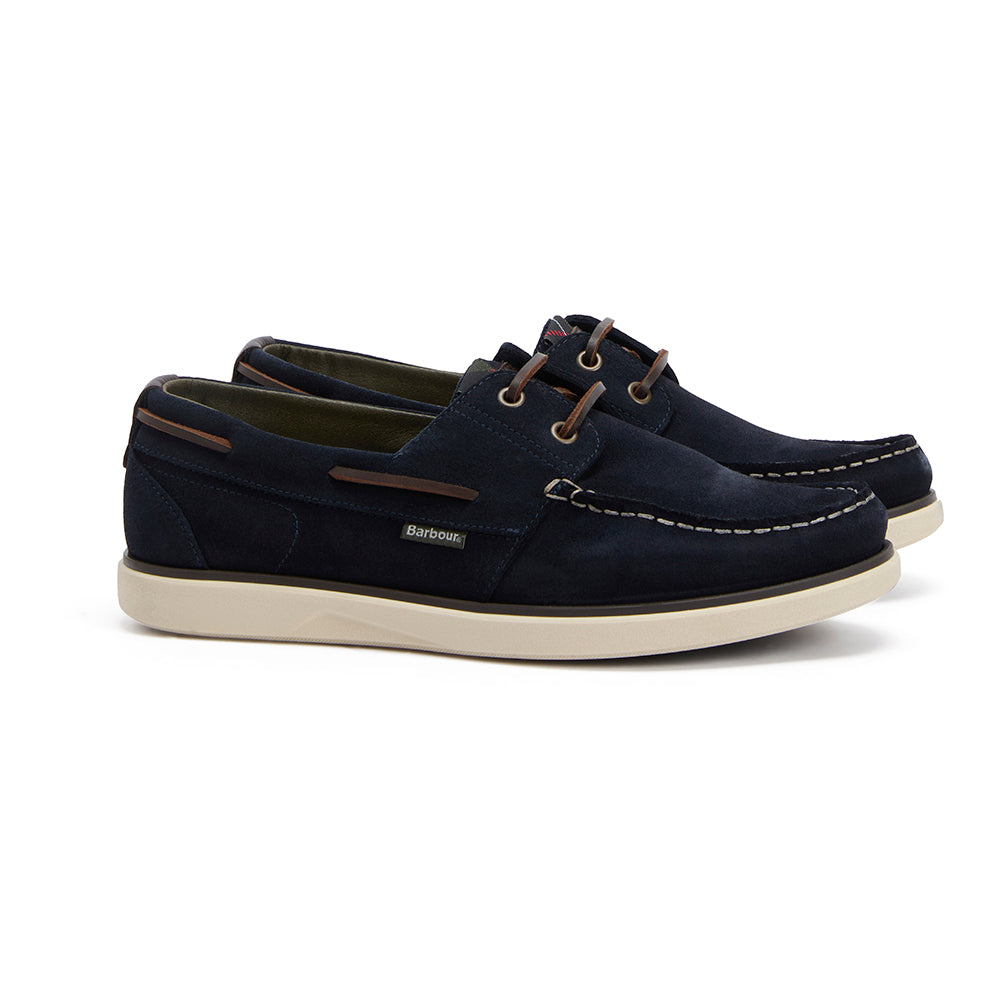 Barbour Rothley Boat Shoes - Navy Suede