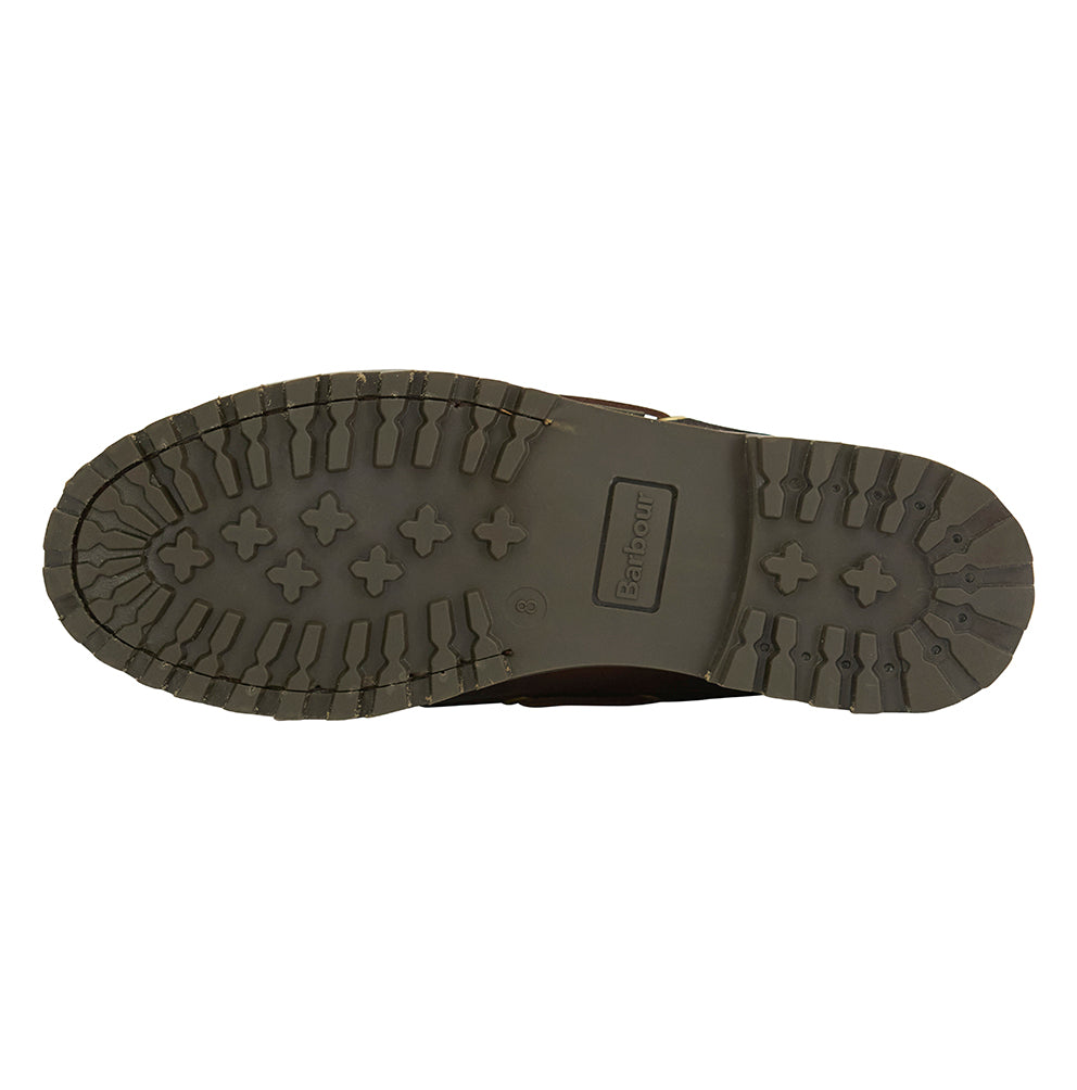Barbour HARLE Mid Chukka Boots - Dark Brown/Cord