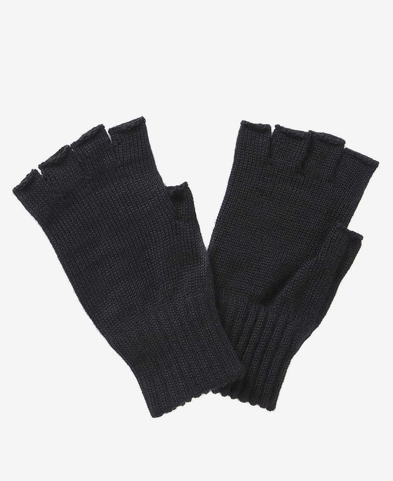 Barbour Fingerless Black Gloves