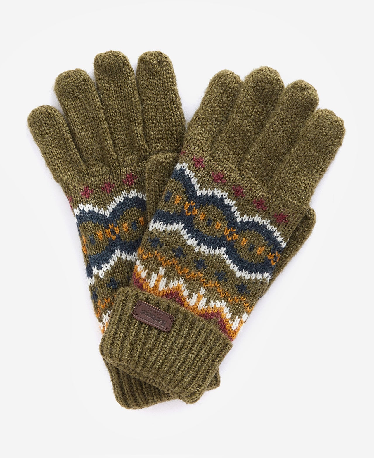 Case Fair Isle Gloves - Olive