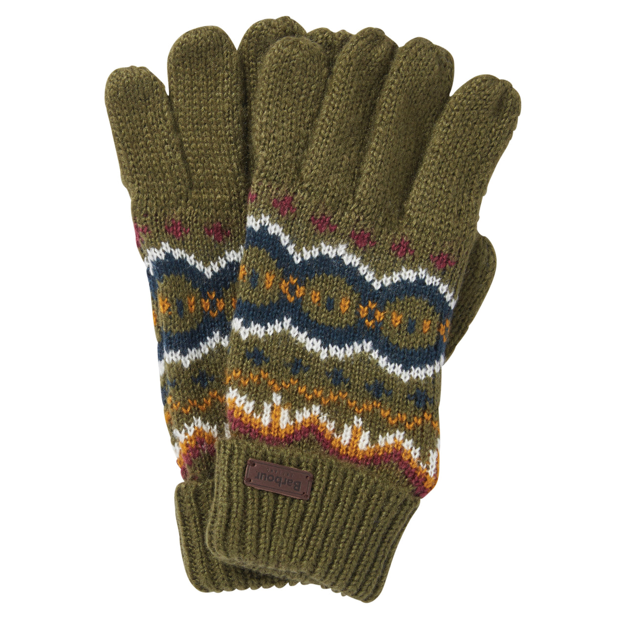 Case Fair Isle Gloves - Olive