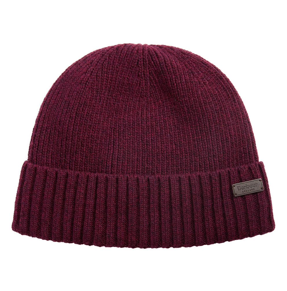 Barbour CARLTON Beanie Hat - Bordeaux