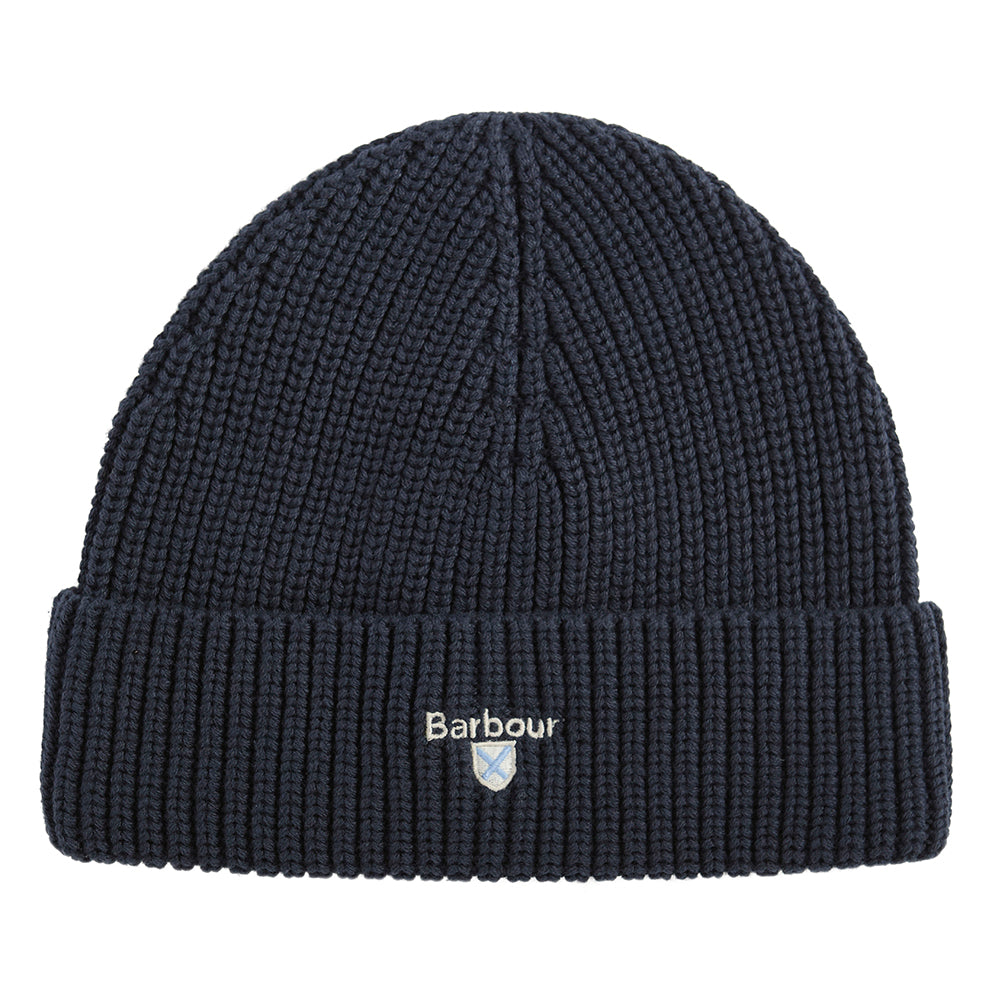 Barbour CASCADE Knitted Beanie Hat - Navy