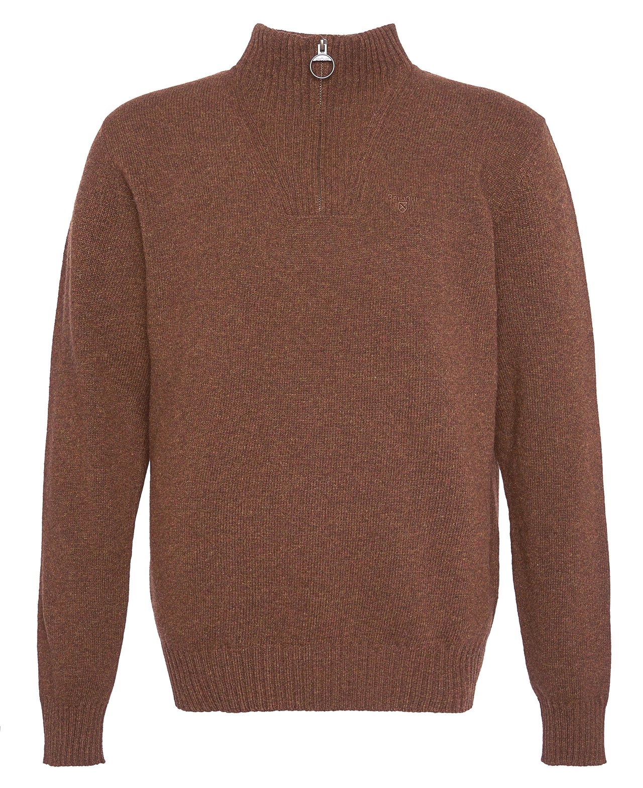 Barbour Essential Lambswool Half Zip - Sandstone