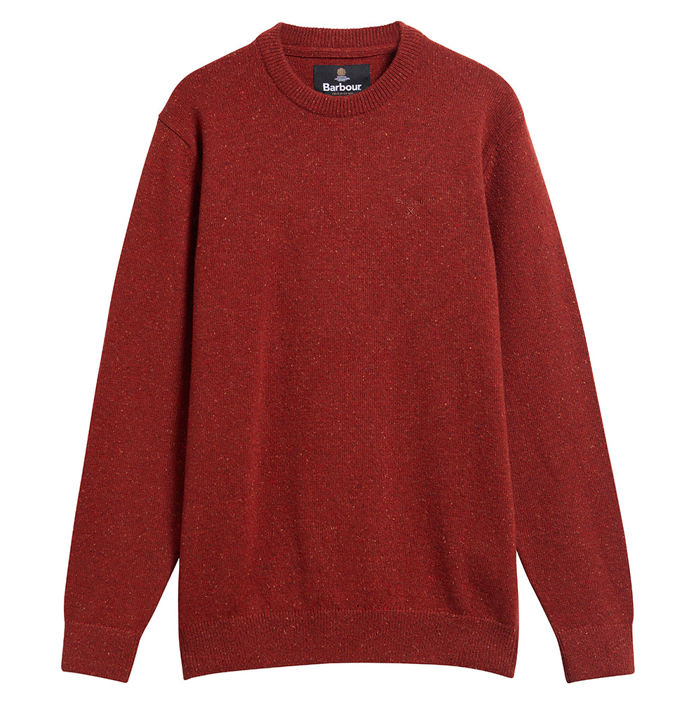 Barbour Tisbury Crew Neck Jumper - Russet