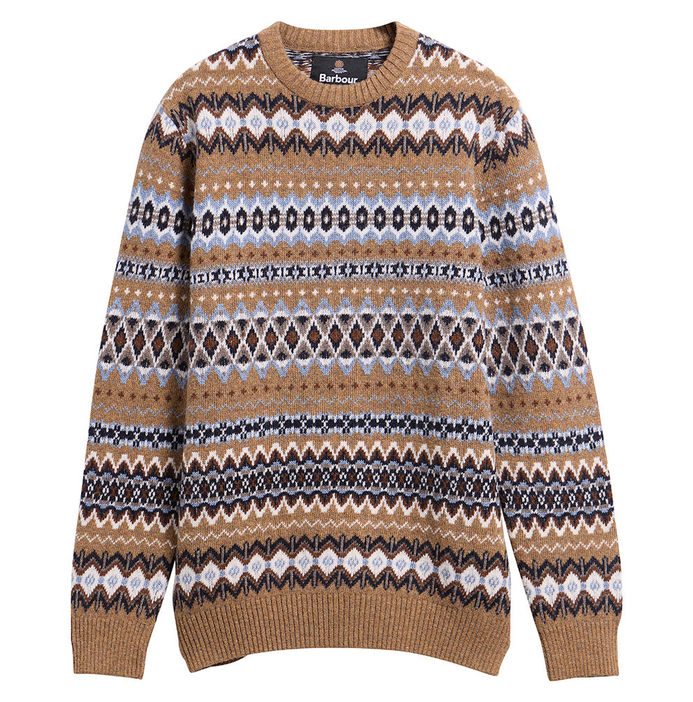 Barbour Fair Isle Crew Neck Jumper - Trench