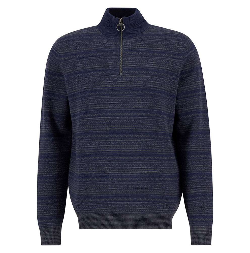 Barbour Dartfield Half Zip Knitted Jumper - Navy
