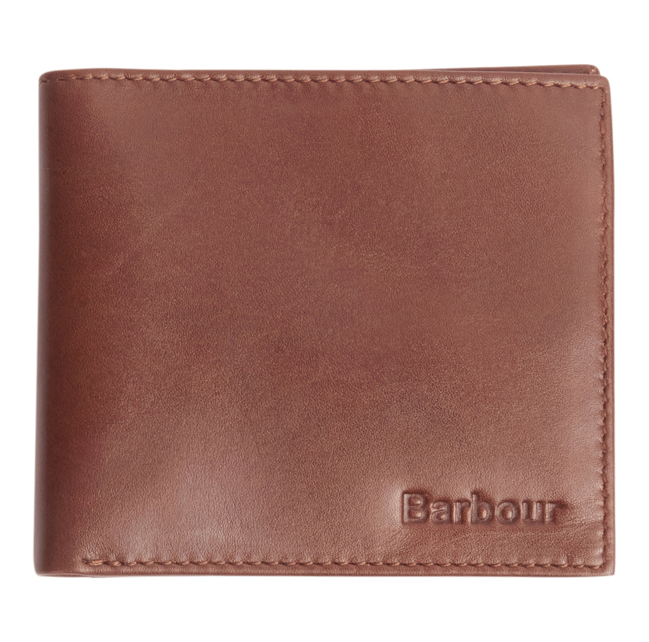 Barbour Colwell Leather Billfold Wallet - Brown/Classic