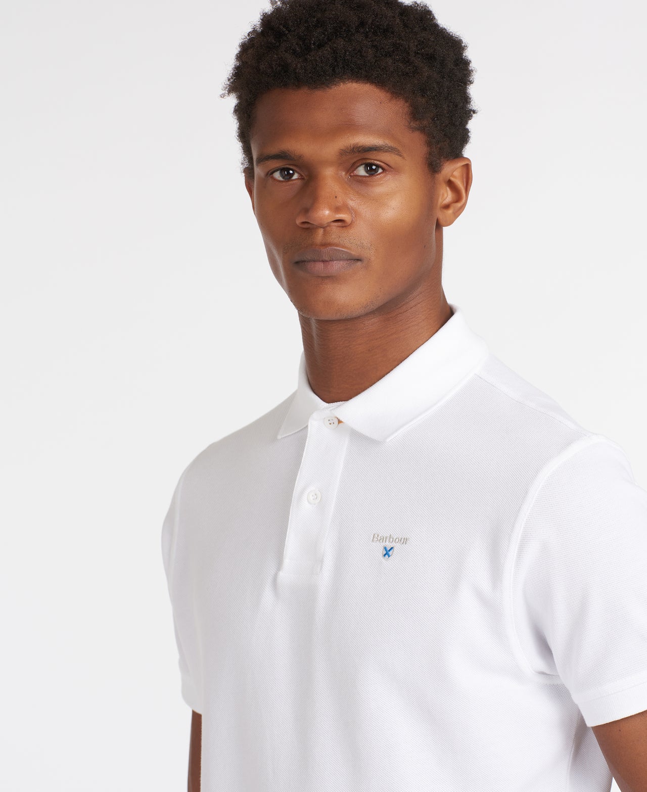 Barbour Sports Tailored Polo Shirt - White