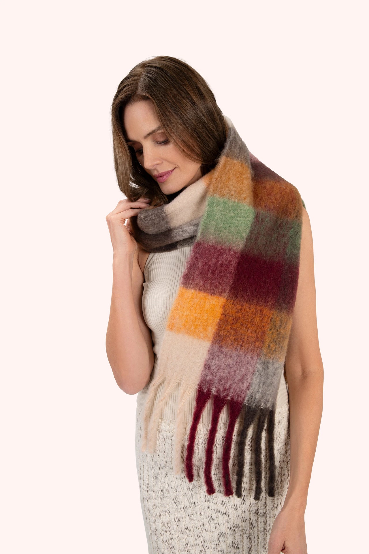 Powder Molly Cozy Scarf - Russet Mix