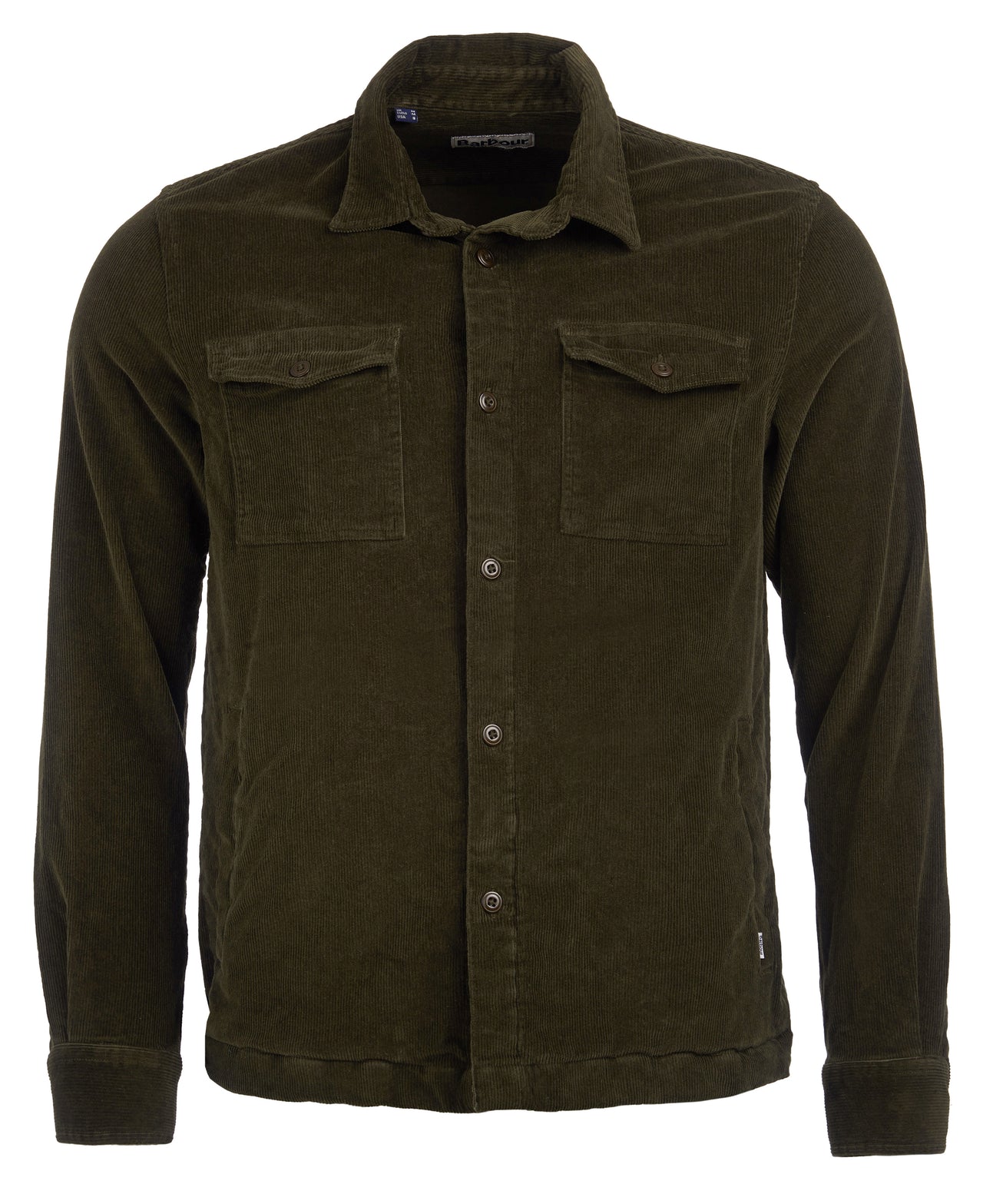 Barbour Cord Olive Overshirt
