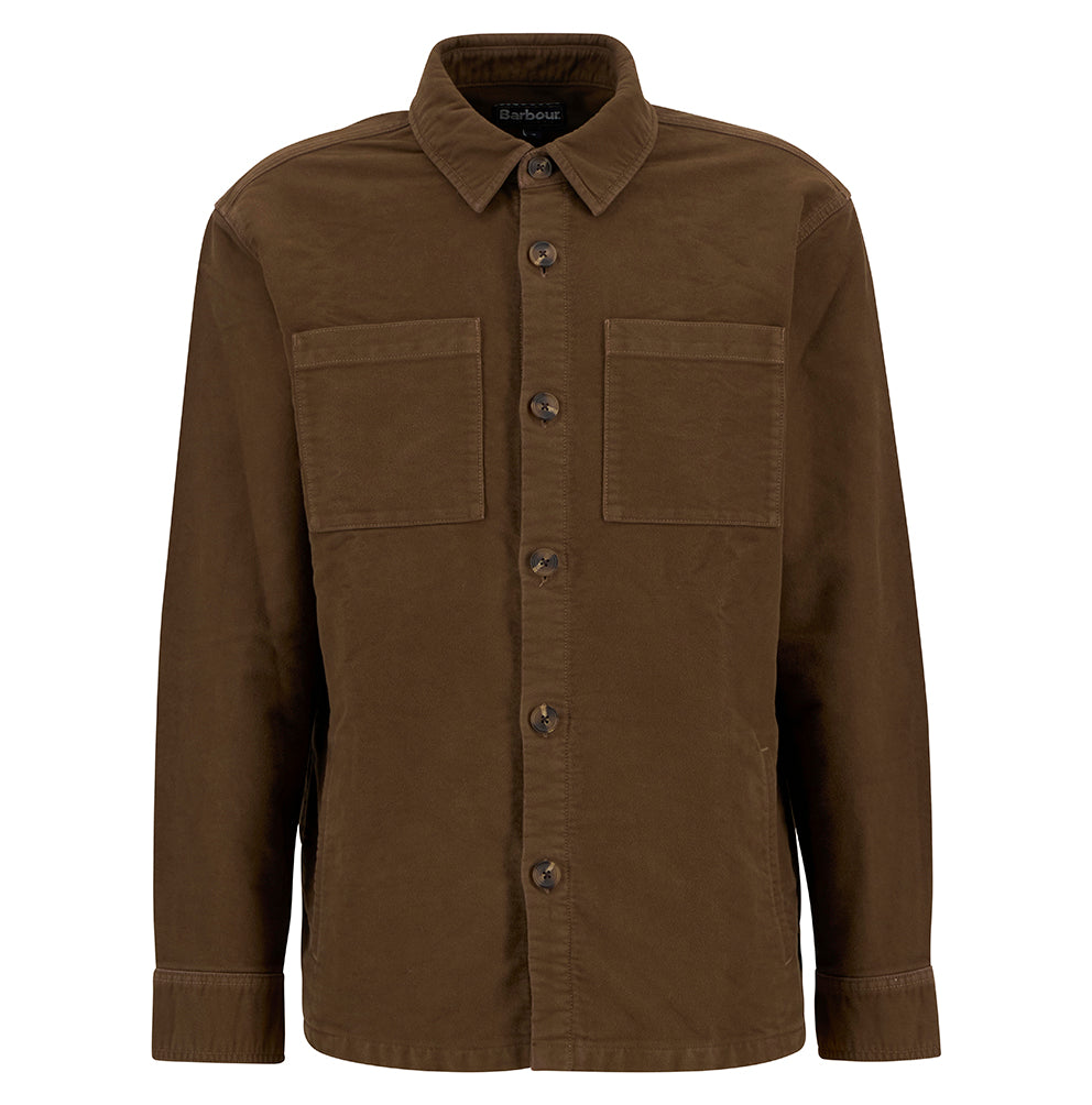 Barbour Regular Moleskin Overshirt - Dark Sand