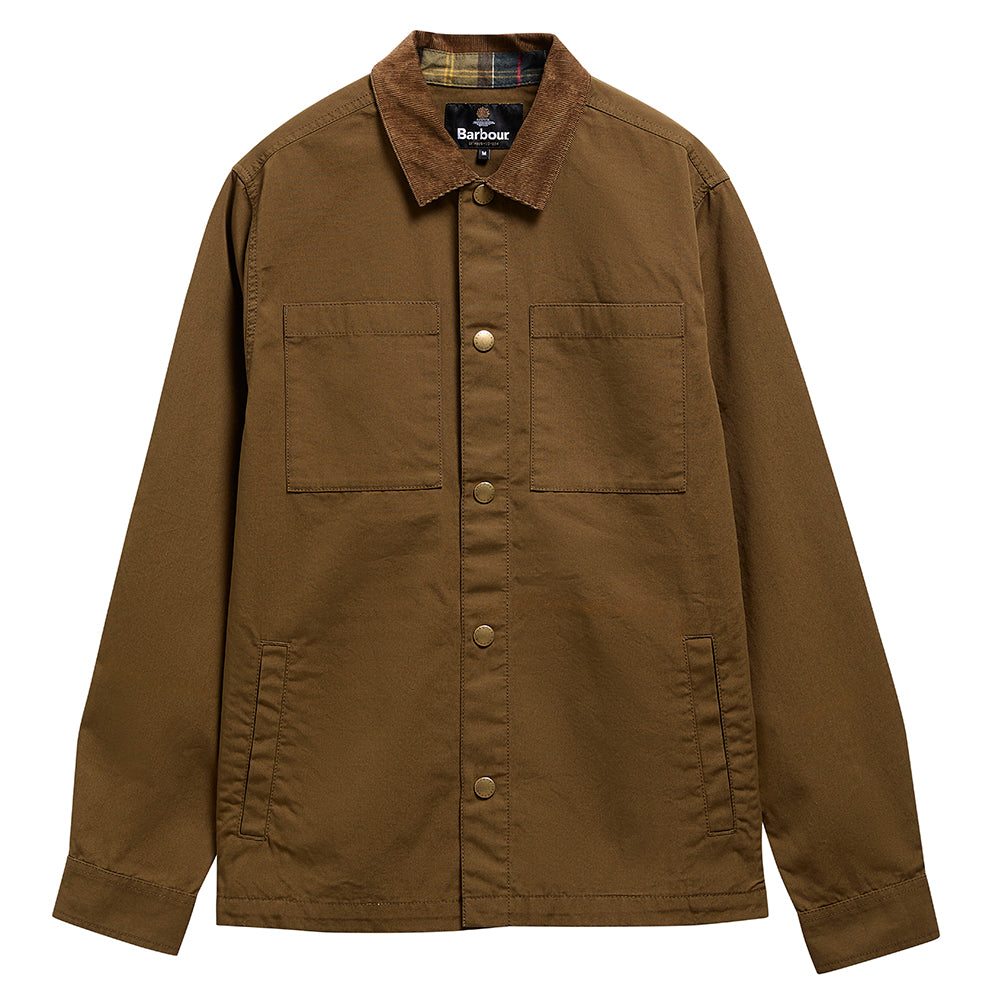 Barbour Cord Collar Twill Overshirt - Beech