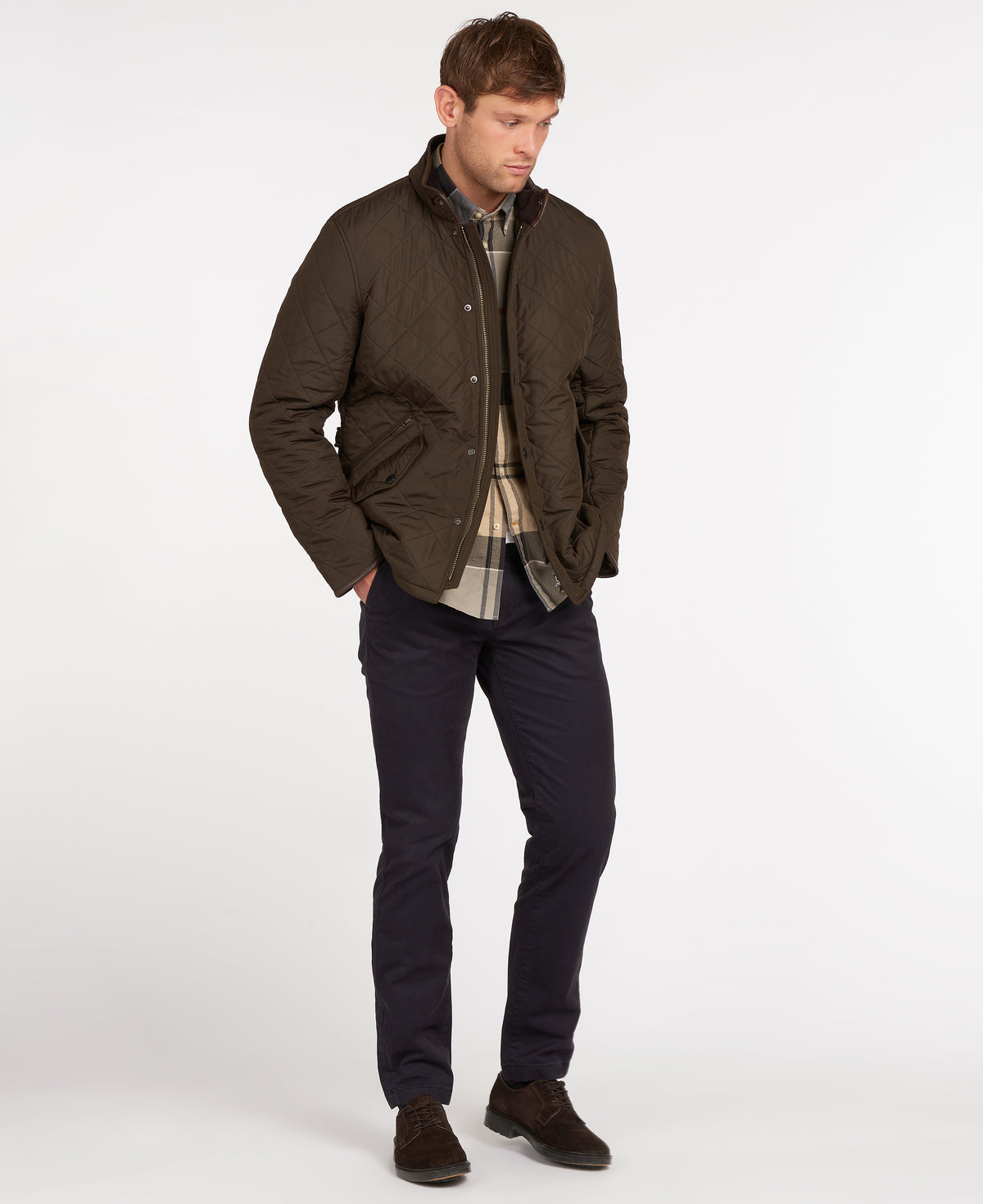 Barbour POWEL Quilted Jacket - Olive