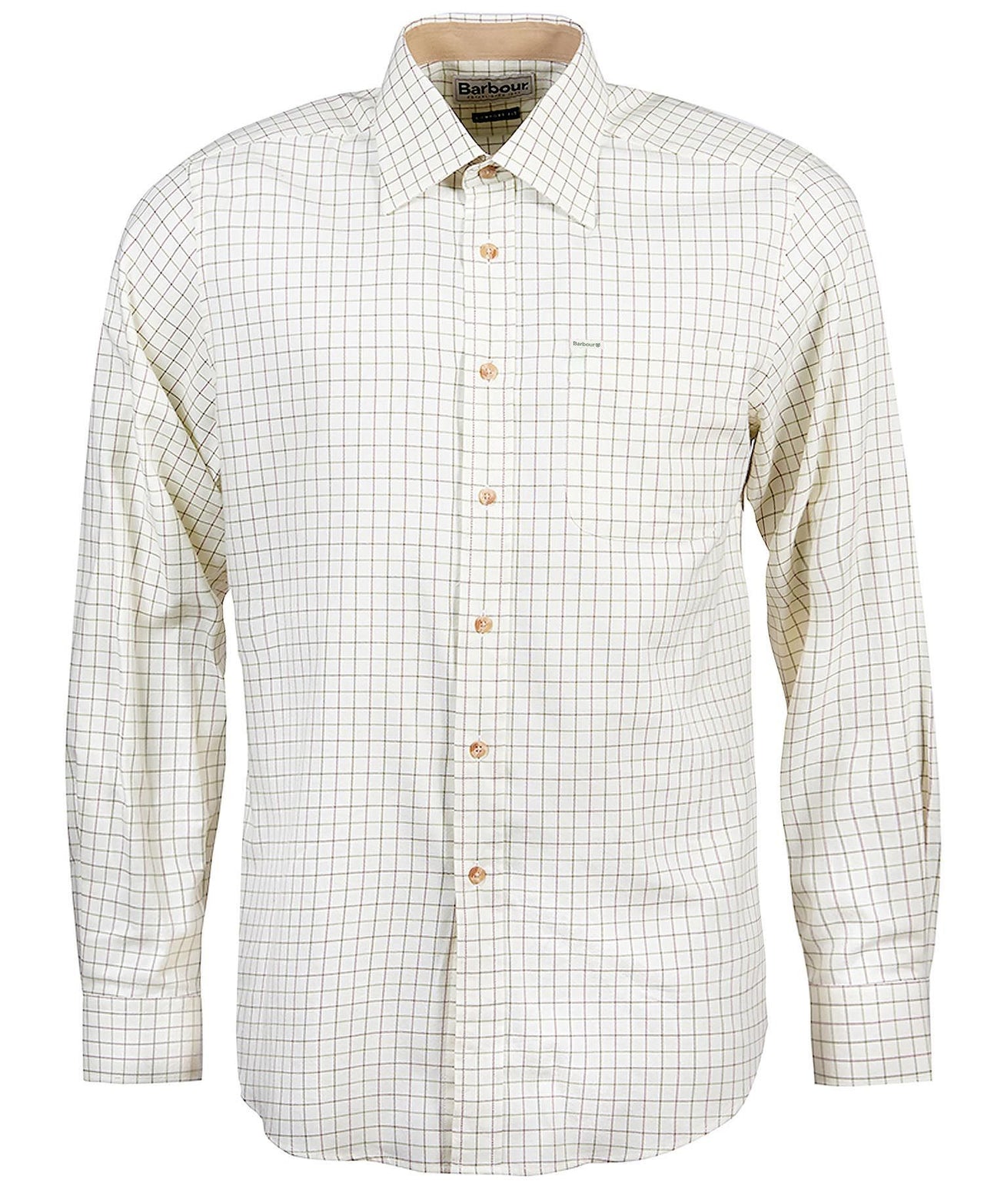 Barbour Field Tattersall Shirt - Green/Brown