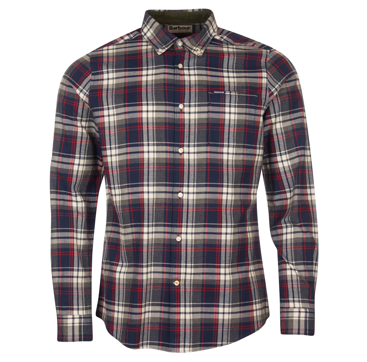 Barbour Crossfell Tailored Checked Shirt - Navy