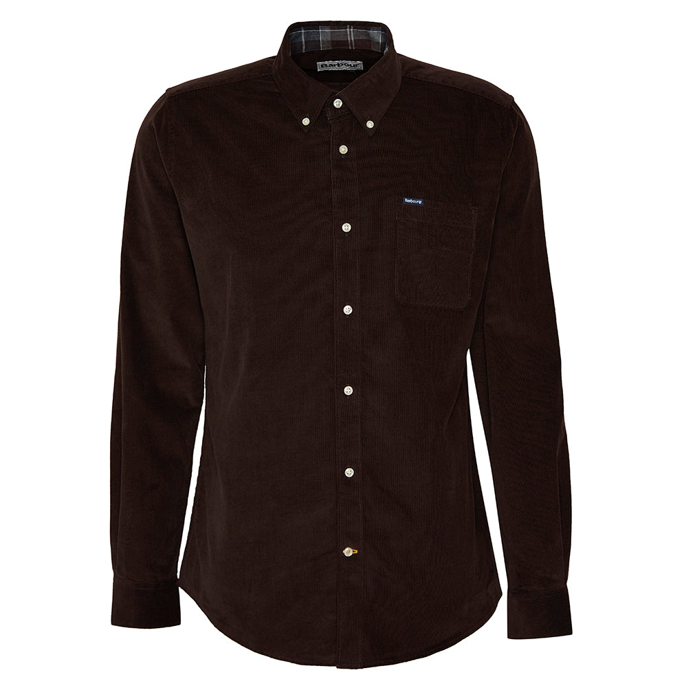 Barbour RAMSEY Tailored Cord Shirt - Dark Oak