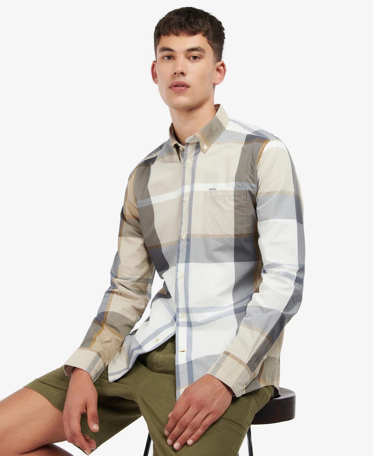 Barbour Harris Tailored Shirt - Amble Sand Tartan