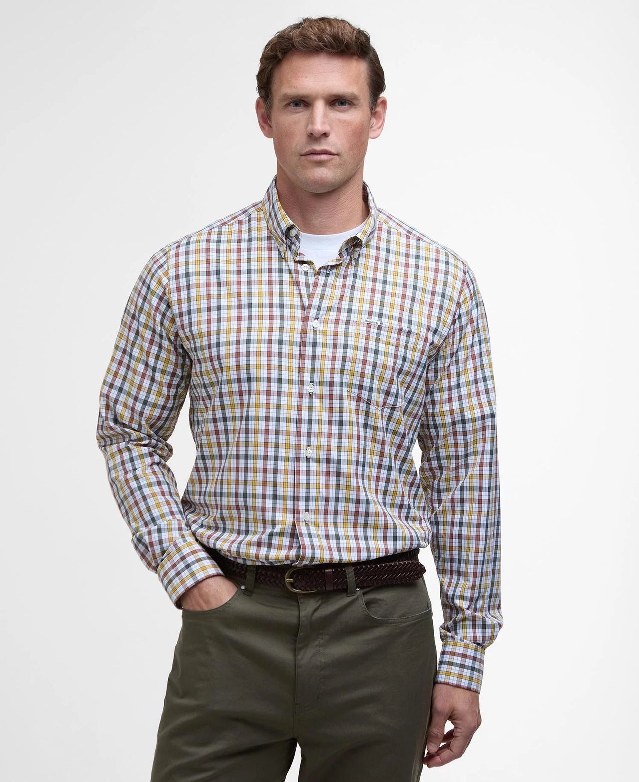 Barbour Hallhill Performance Shirt - Rust