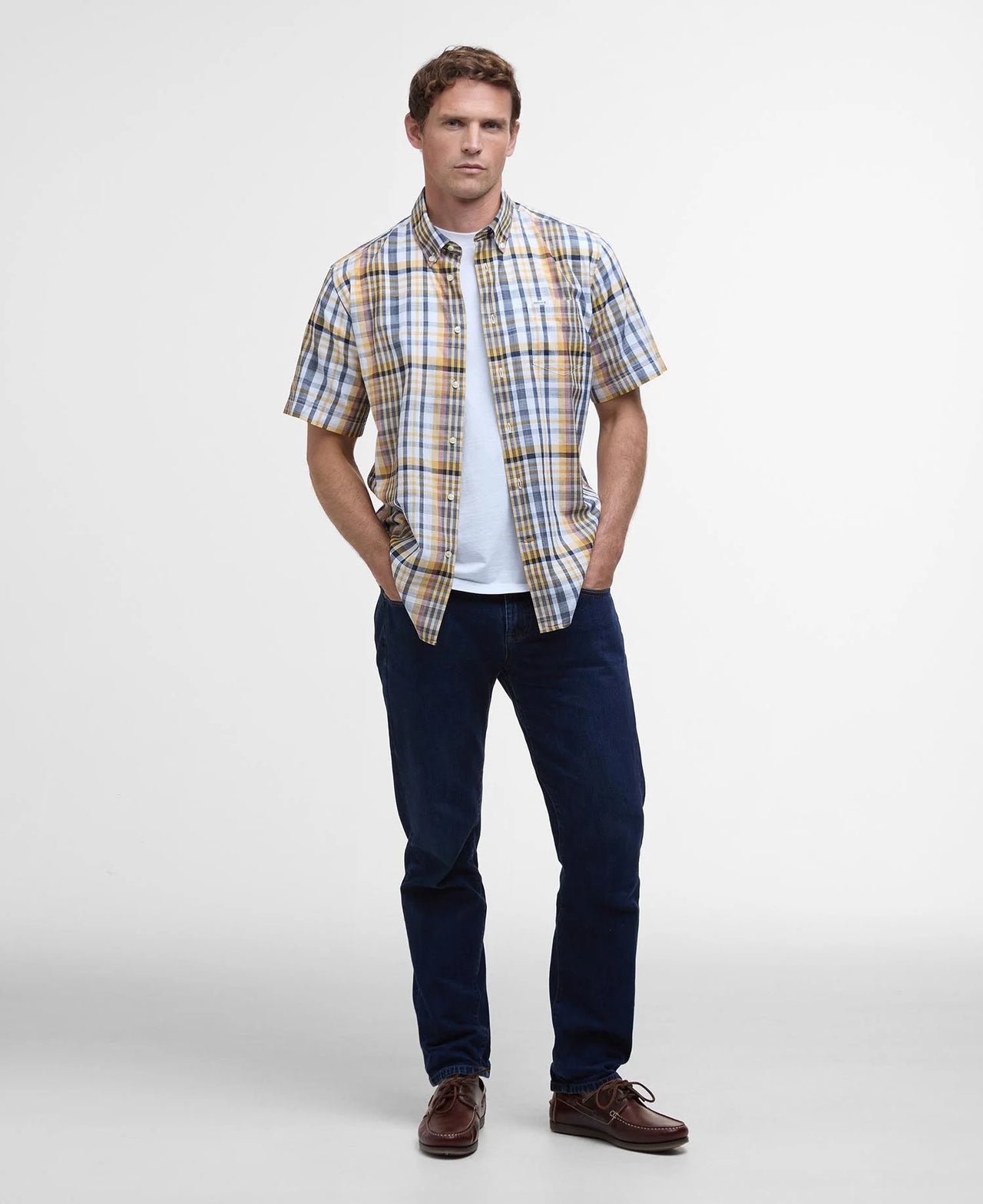 Barbour Hartley Short Sleeved Regular Shirt - Ochre