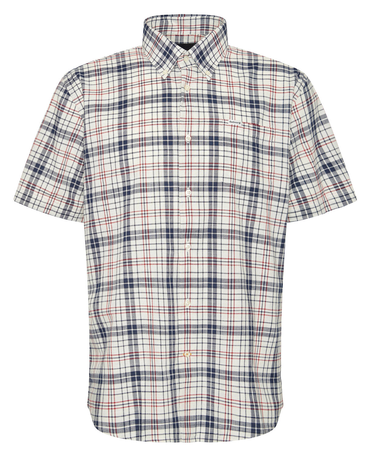 Barbour Drafthill Short Sleeved Regular Fit Shirt - Navy