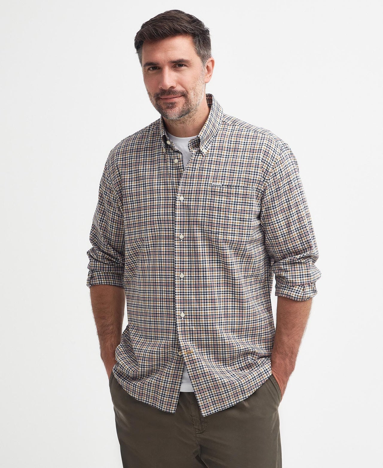 Barbour Durand Regular Fit Shirt - Dark Tan