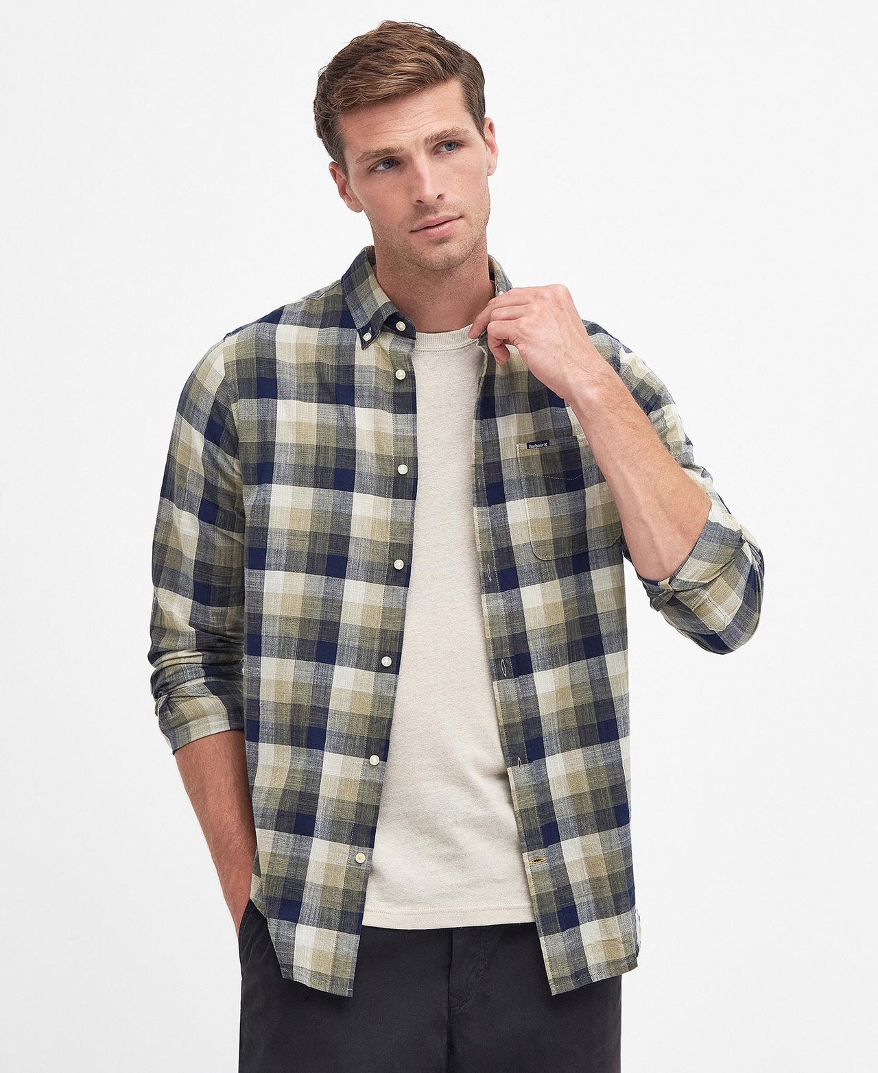 Barbour Hillroad Tailored Shirt - Olive