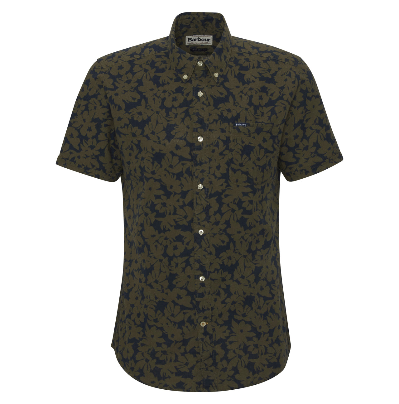 Barbour Sidmouth Printed Tailored Fit Shirt - Navy