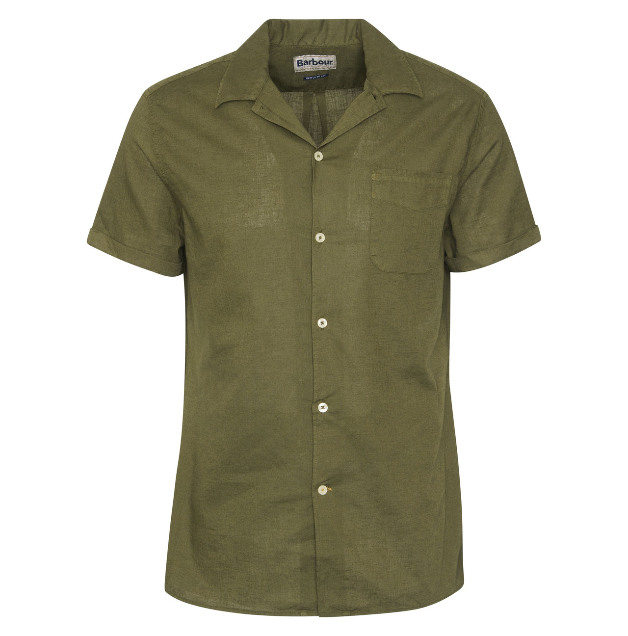Barbour Garment Dyed Nelson Regular Fit Shirt - Light Sage