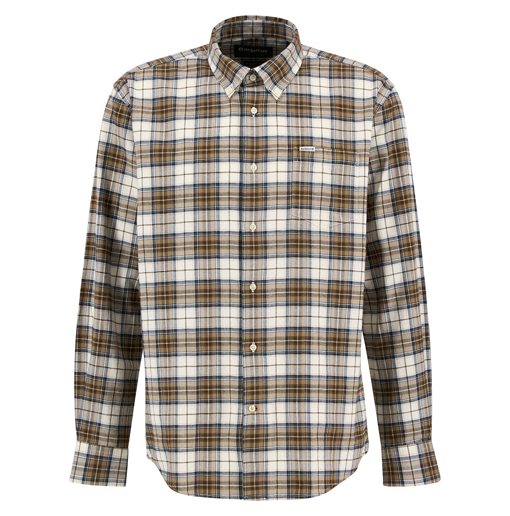 Barbour Telfield Regular Checked Shirt - Stone