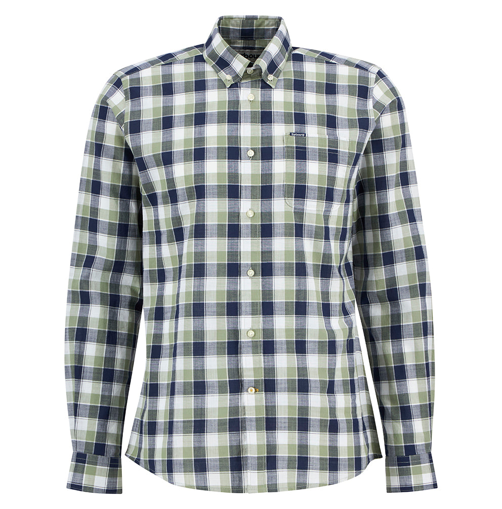 Barbour Harwood Gingham Tailored Shirt - Olive
