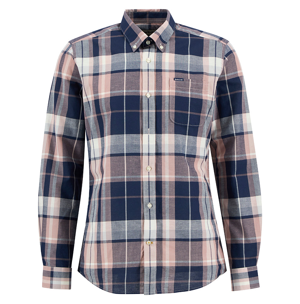 Barbour Newbridge Checked Tailored Shirt - Navy